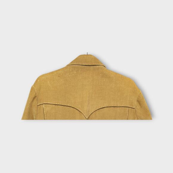 Mens Vintage Pioneer Wear Western Camel Tone Corduroy 3 Button Jacket Coat  42L - Picture 7 of 7